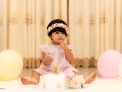 Happy 1st birthday cake smash photography in Perth WA